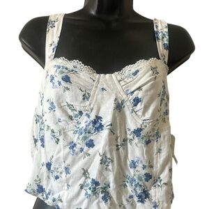 ALTR’D STATE, Floral Lace Trimmed Women's Top